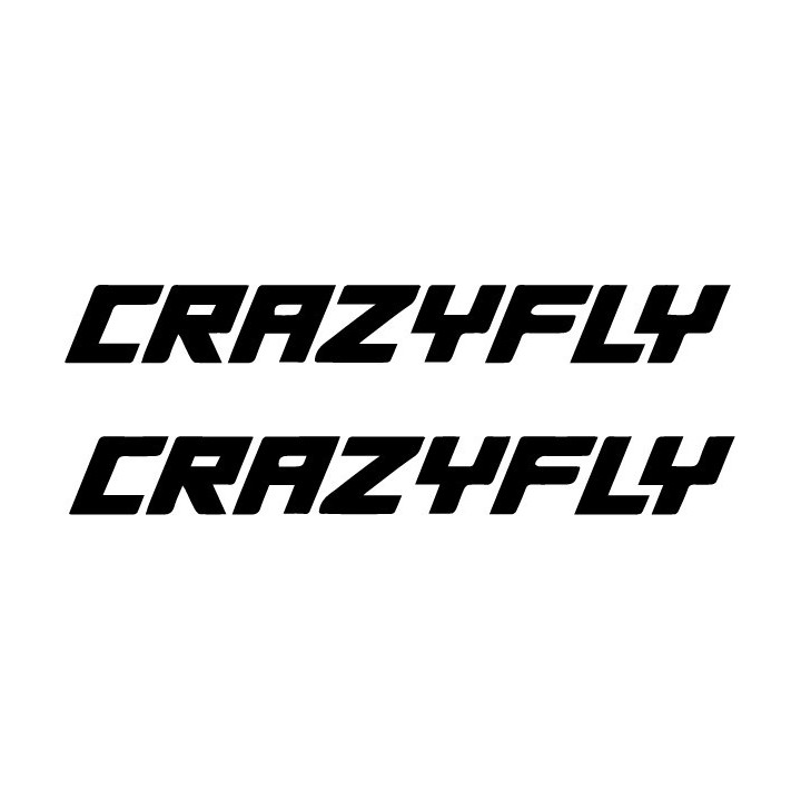 Buy Crazyfly Text Surfing Decal Sticker Online