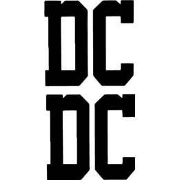 DC Shoes College Logo Stickers – Skate Decals (2-Pack)