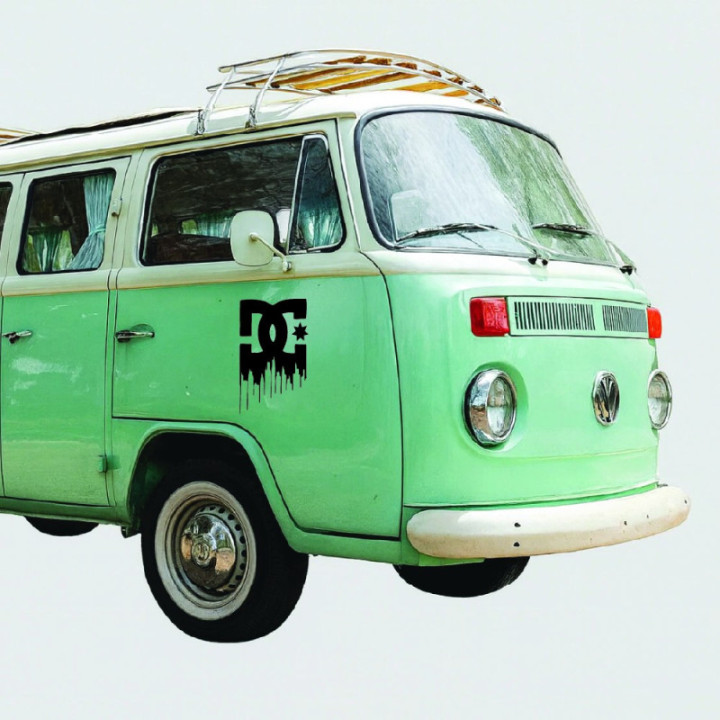 DC Shoes Drip Logo Stickers – Skate Action Sports (2-Pack)
