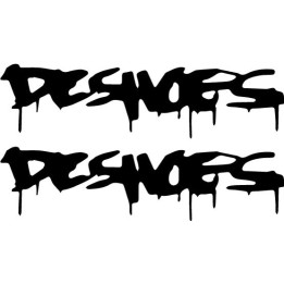 DC Shoes Drip Logo Stickers – Skate Street Decals (2-Pack)