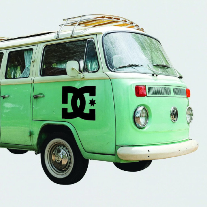 DC Shoes Stickers – Skateboarding Snowboard Decals (2-Pack)
