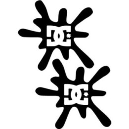 DC Shoes Splat Logo Stickers – Skate Decals (2-Pack)