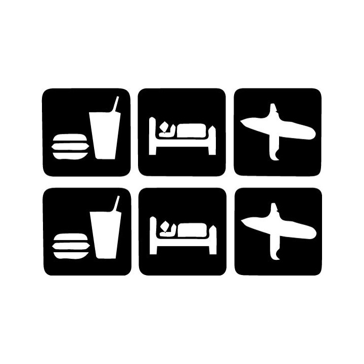 Buy Eat Sleep Surf Vinyl Decal Sticker Online