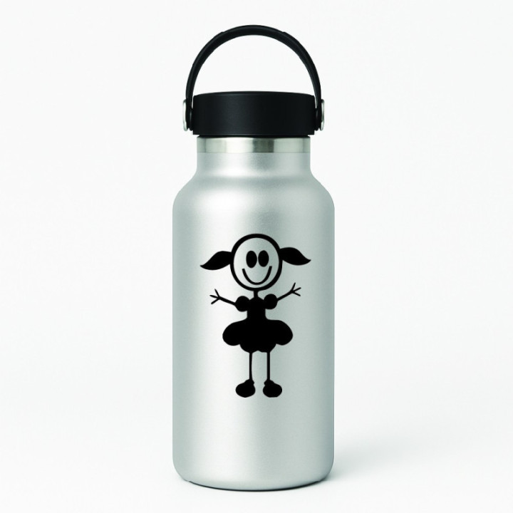Buy Girl Stick Figure 27 Vinyl Decal Sticker Online