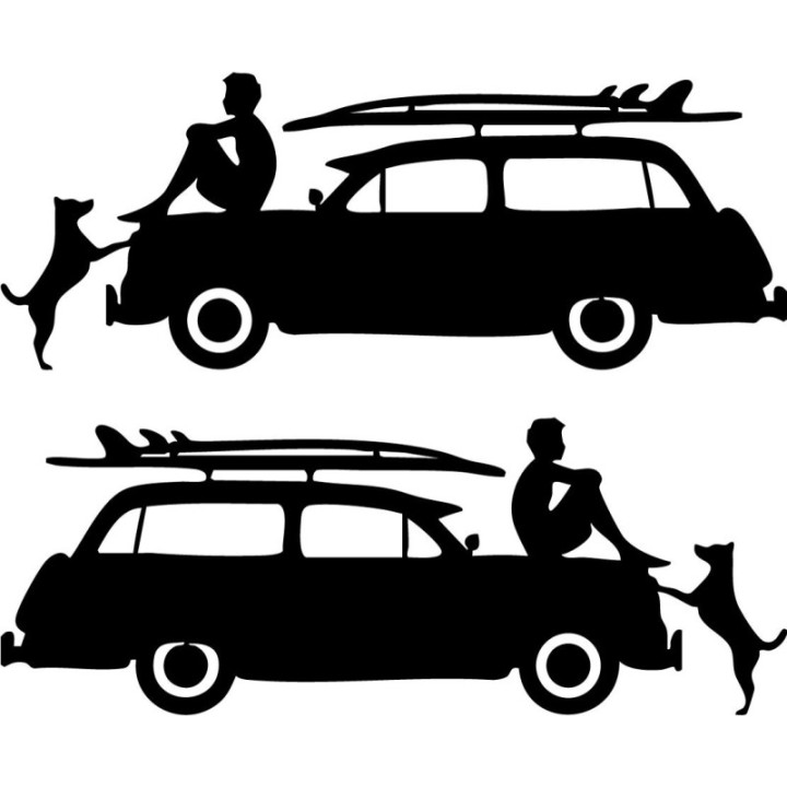 Buy Hanging Out Surfing Sticker Vinyl Decal Online