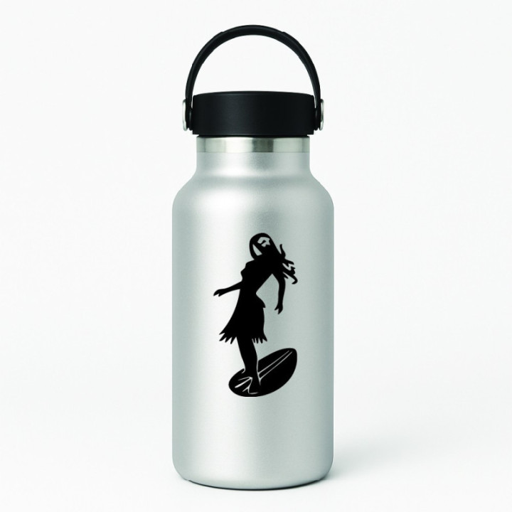 Buy Hawaii Beach Surf Girl Vinyl Decal Sticker Online