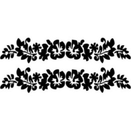 Buy Hibiscus Die Cut Vinyl Decal V4 Online