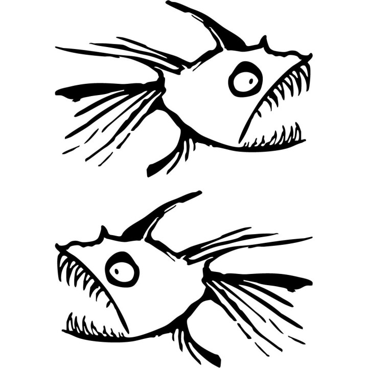 Hot Tuna Stickers – Retro Surf Skate Beach Decals (2-Pack)