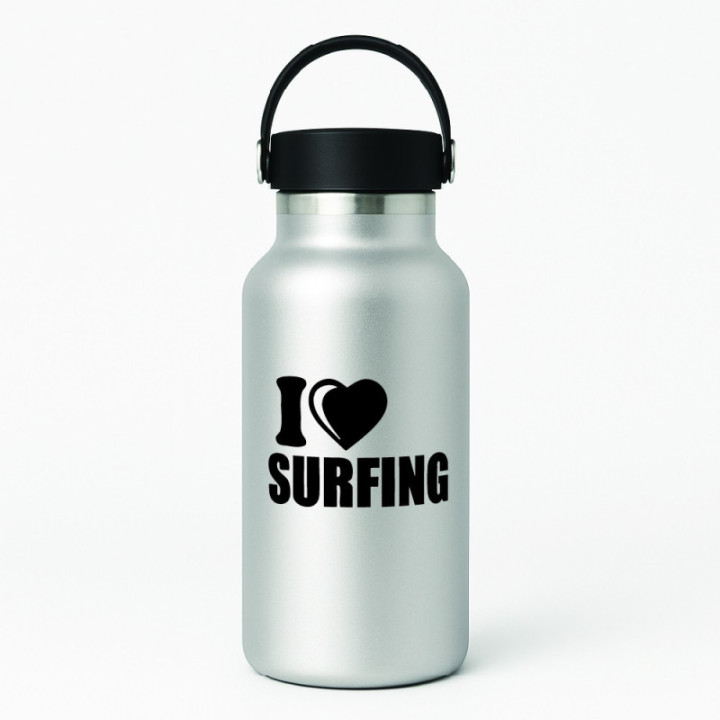 Buy I Love Surfing Vinyl Decal Sticker Online