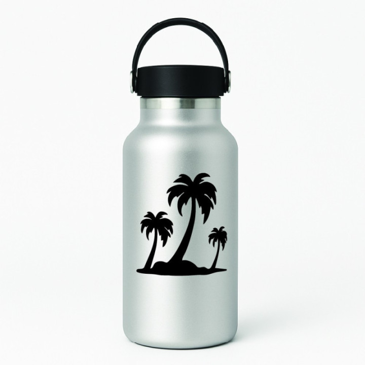 Buy Island Palm Die Cut Vinyl Decal Online