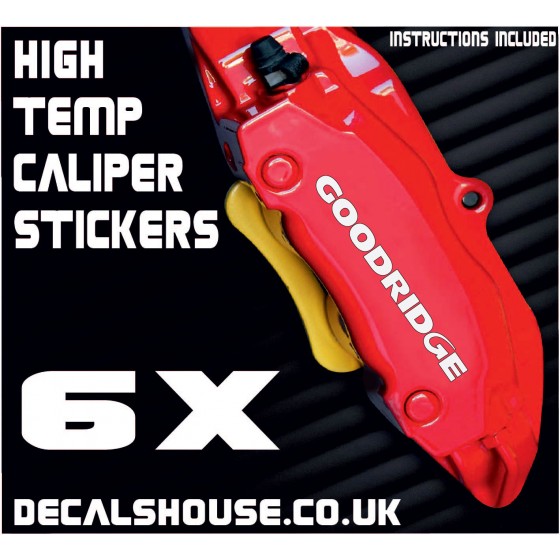 Goodridge Caliper Stickers...