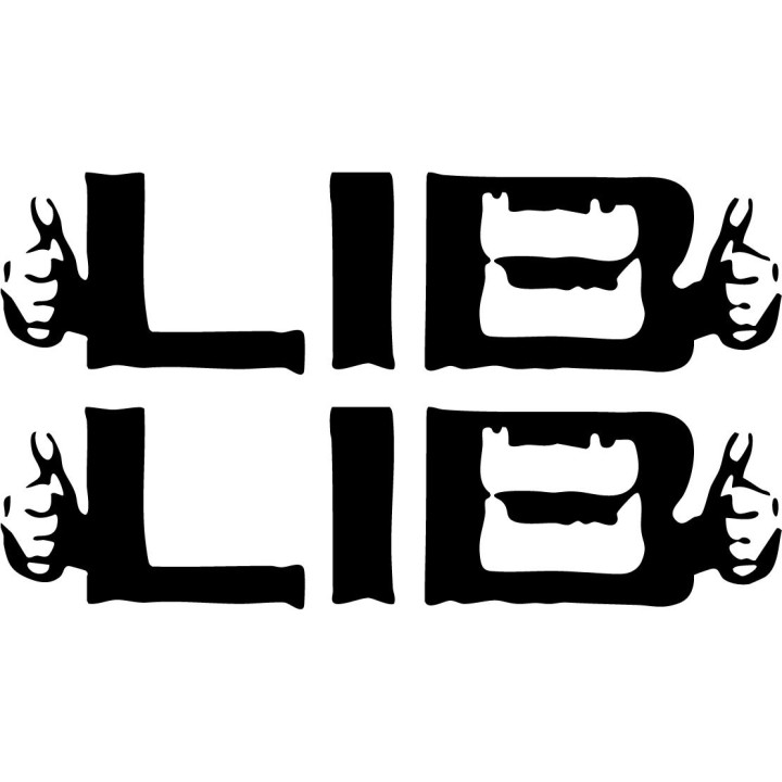 Buy Lib Tech Thumbs Up Surfing Decal Sticker Online