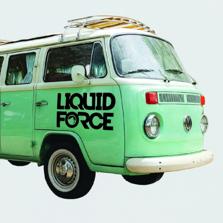 Buy Liquid Force Text Stacked Surfing Decal Sticker Online