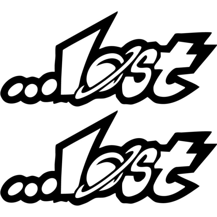Lost Surfboards Stickers – Surf Lifestyle Decals (2-Pack)