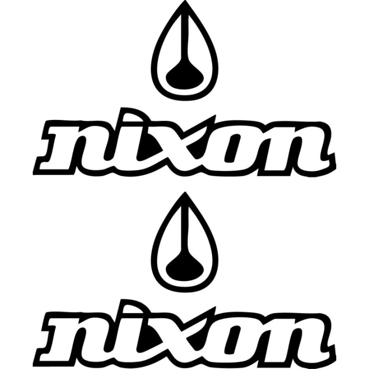 Nixon Surfing Stickers – Action Sports Decals (2-Pack)