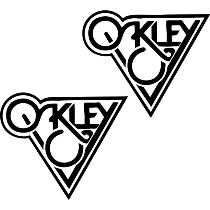 Oakley Retro Triangle Stickers – Ski Surf Decals (2-Pack)