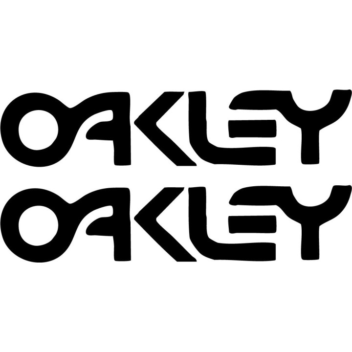 Oakley Retro Logo Stickers – Surf Ski Snowboard Decals (2-Pack)