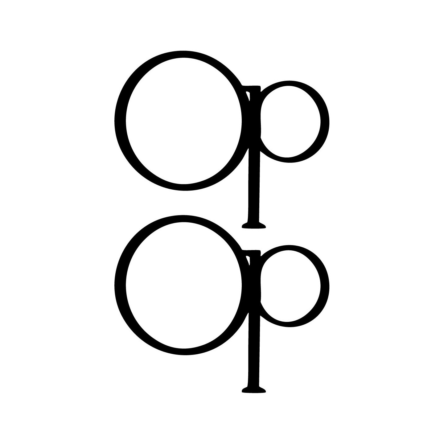 Ocean Pacific Simple Stickers – OP Surf Minimal Decals (2-Pack)