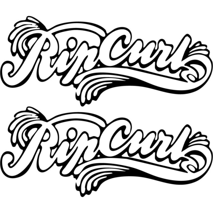 Buy Rip Curl Fancy Surfing Decal Sticker Online