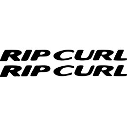 Rip Curl Stickers – Surf Text Logo Vinyl Decals (2-Pack)