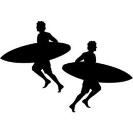 Buy Running Surfing Sticker Vinyl Decal Online