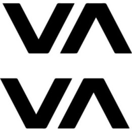 RVCA VA Stickers - Surf Skate Brand Decals (2-Pack)