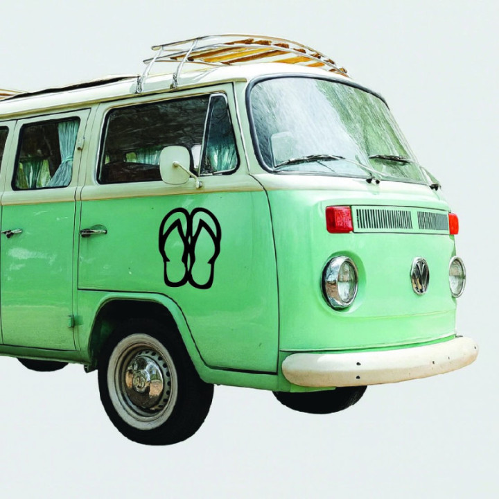 Buy Sandals Die Cut Vinyl Decal Online