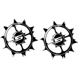 Slingshot Sports Spikey Stickers – Kiteboard Wakeboard Decals (2-Pack)