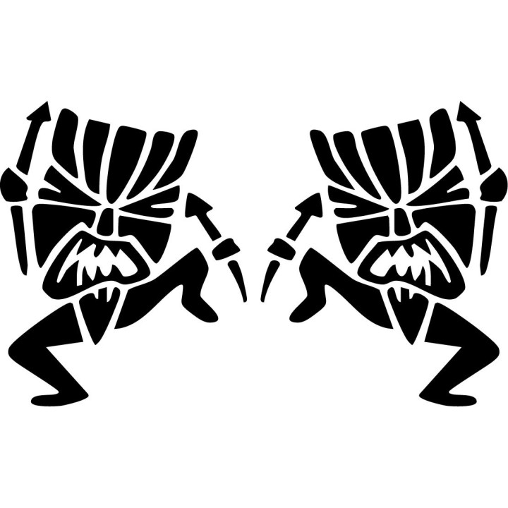 Buy Tiki Die Cut Vinyl Decal Online
