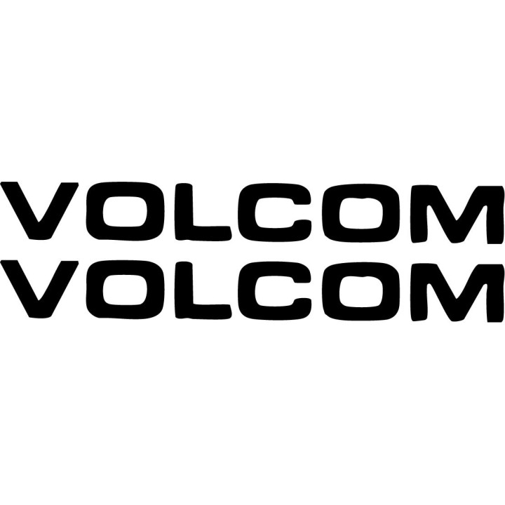 Volcom Bold Text Stickers – Surf Snow Skate Vinyl Decals (2-Pack)