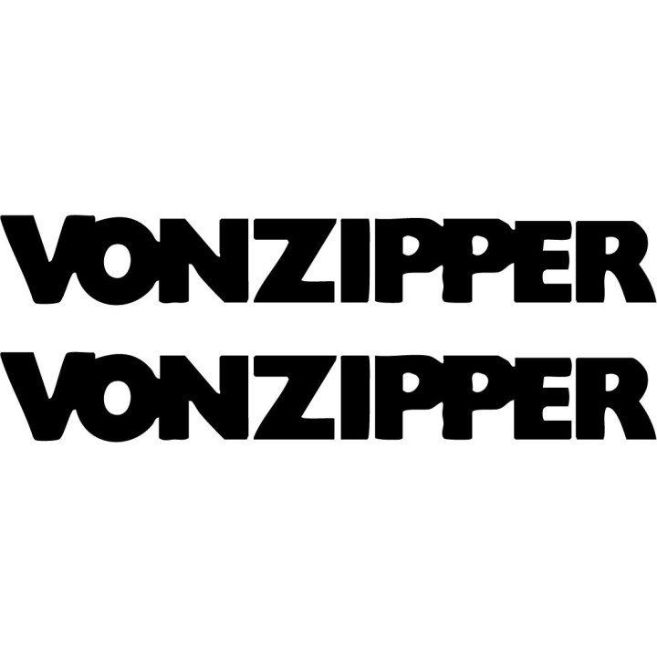 Buy Von Zipper Text Bold Surfing Decal Sticker Online