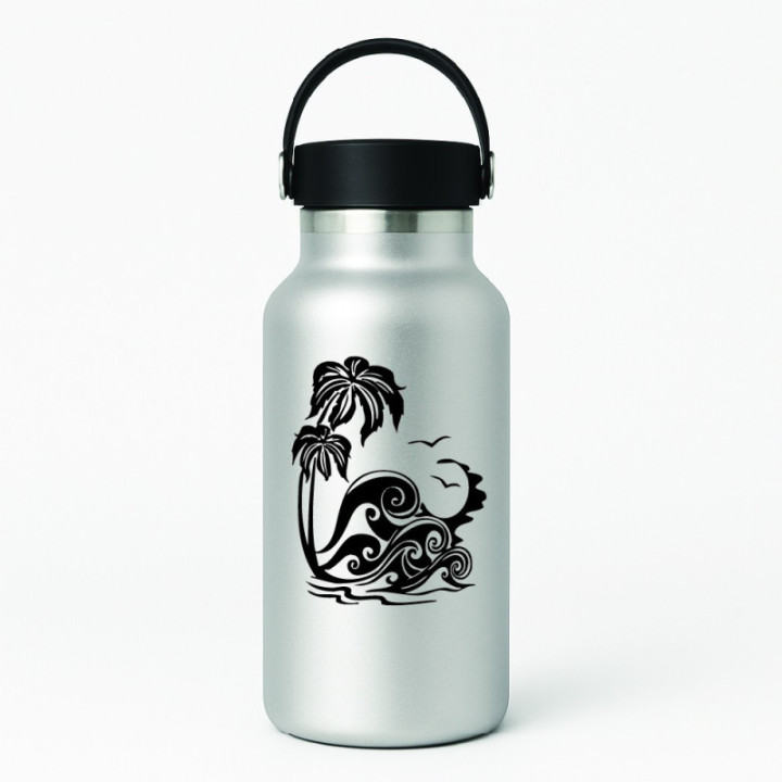 Buy Waves Die Cut Vinyl Decal Online