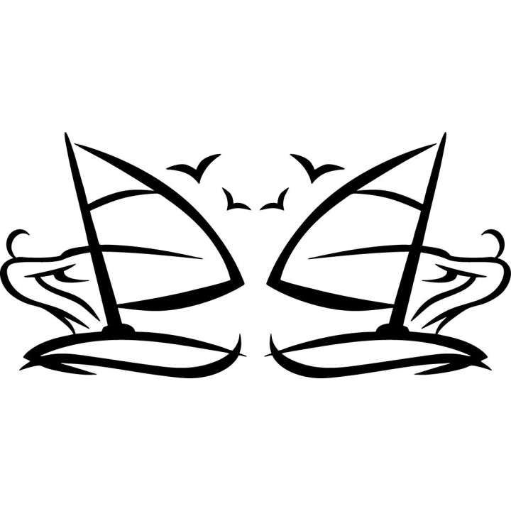 Buy Windsurfing 1 Vinyl Decal Sticker Online