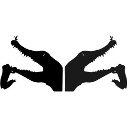 Alligator And Frog Decals  Sticker - DecalsHouse