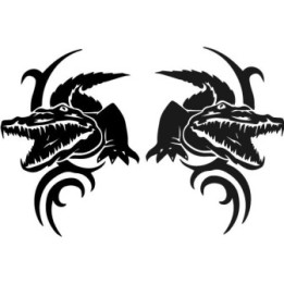 Alligator Decal Sticker V15 - DecalsHouse