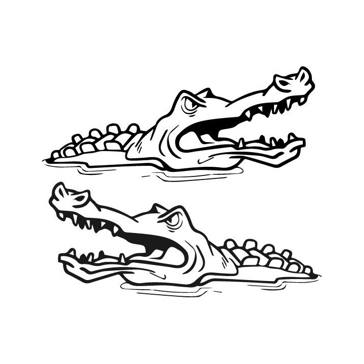 Alligator Decal Sticker V23 - DecalsHouse