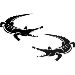 Alligator Decal Sticker V24 - DecalsHouse