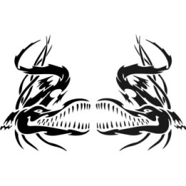 Alligator Decal Sticker V30 - DecalsHouse