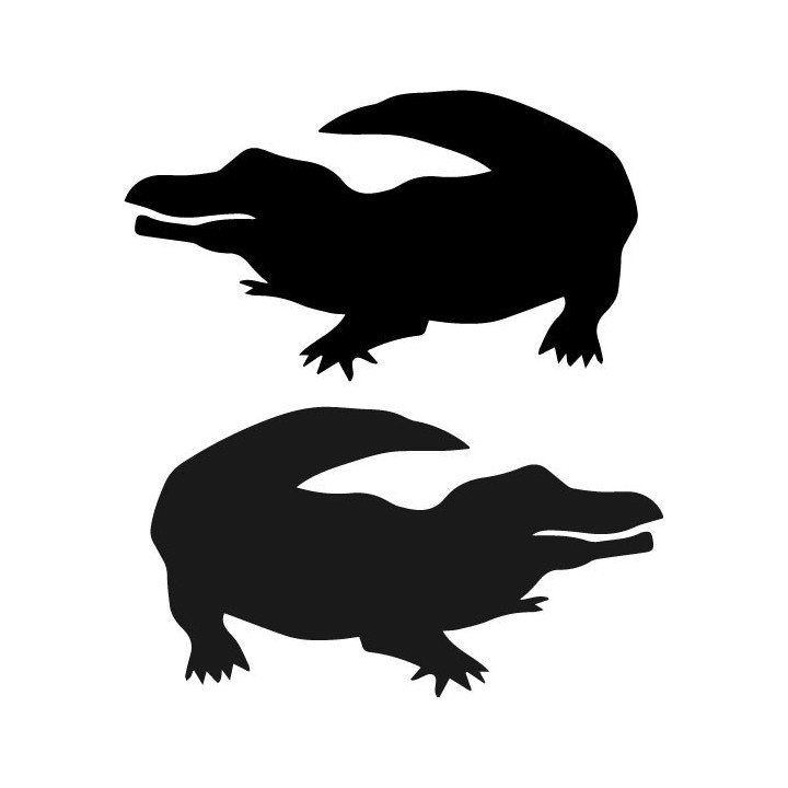 Alligator Decal Sticker V7 - DecalsHouse