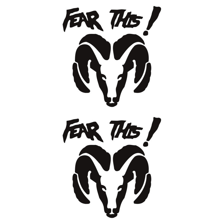 Dodge Ram Fear This Stickers – 4x4 Truck Decal Set