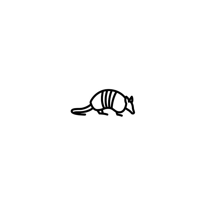 Armadillo Decal Sticker V11 - DecalsHouse