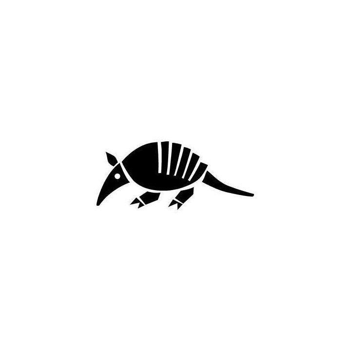 Armadillo Decal Sticker V6 - DecalsHouse