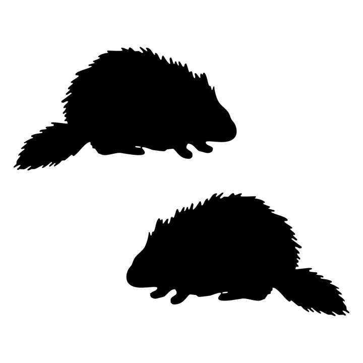 Porcupine Silhouette Stickers – Spined Back Decals