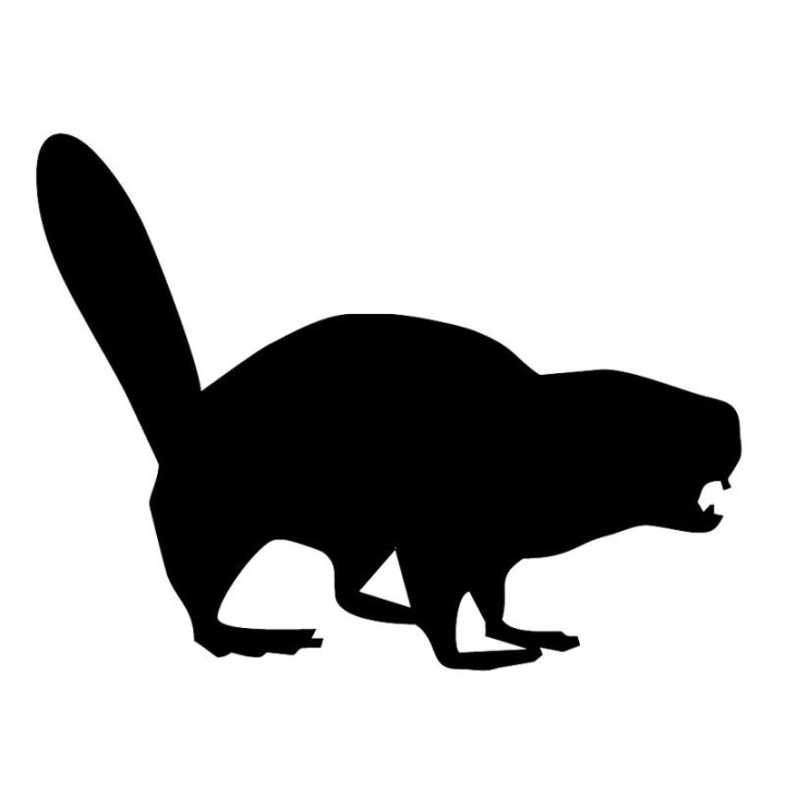 Beaver Decal Sticker V13 - DecalsHouse