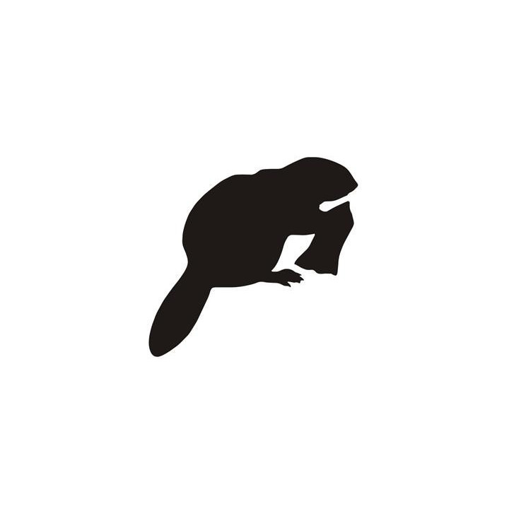 Beaver Decal Sticker V14 - DecalsHouse
