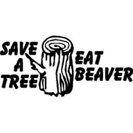 Beaver Decal Sticker V18 - DecalsHouse