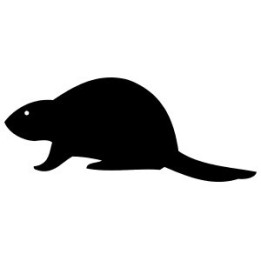 Beaver Decal Sticker V23 - DecalsHouse