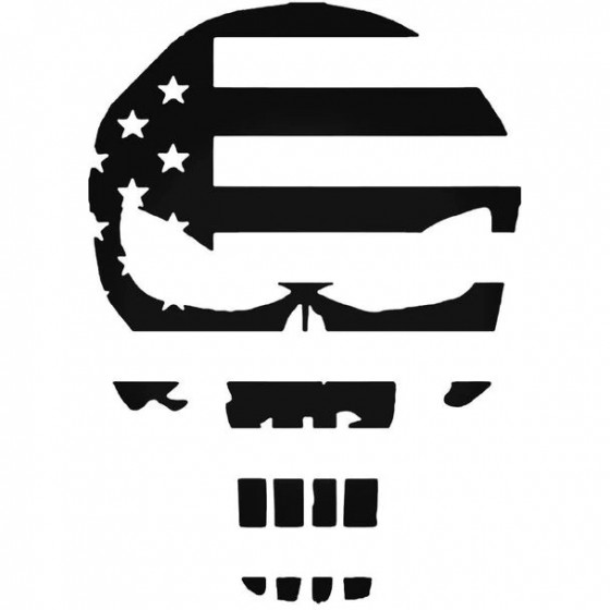 Punisher Flag 375 Decal