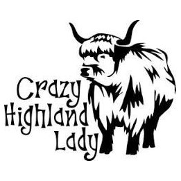 Crazy Highland Lady Cow Stickers – Cattle Decals (2-Pack)