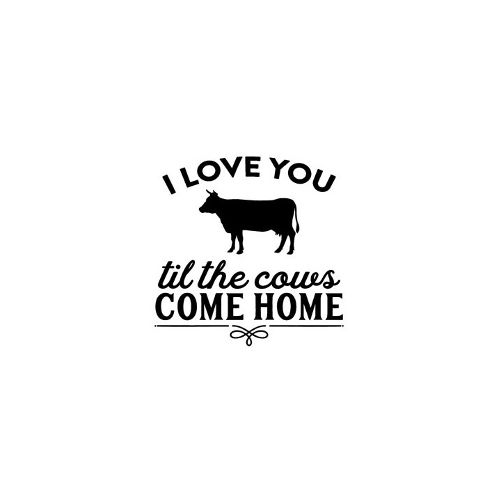 I Love You Til The Cows Come Home Stickers (2-Pack)